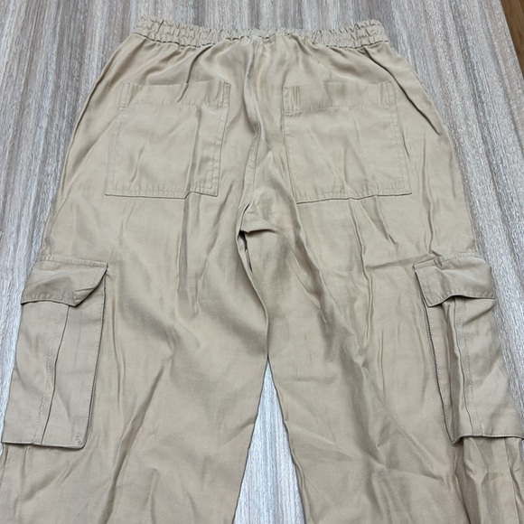 ZARA Baggy Cargo Pants Size Small Khaki Color - Picture 8 of 12